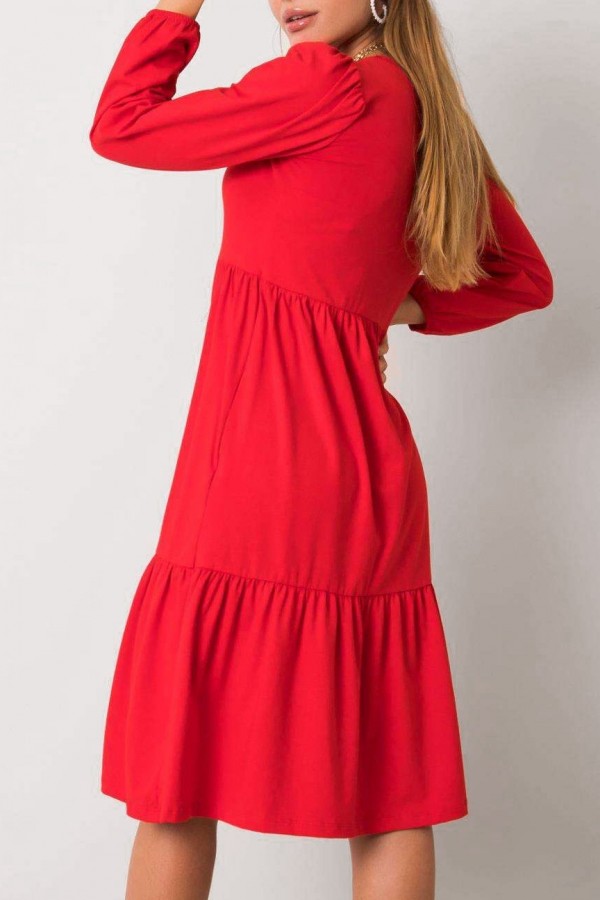 Sukienka w kolorze czerwonym z długim rękawem Jolie 2