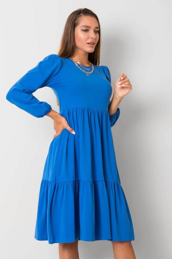 Sukienka w kolorze niebieskim z długim rękawem Jolie 4