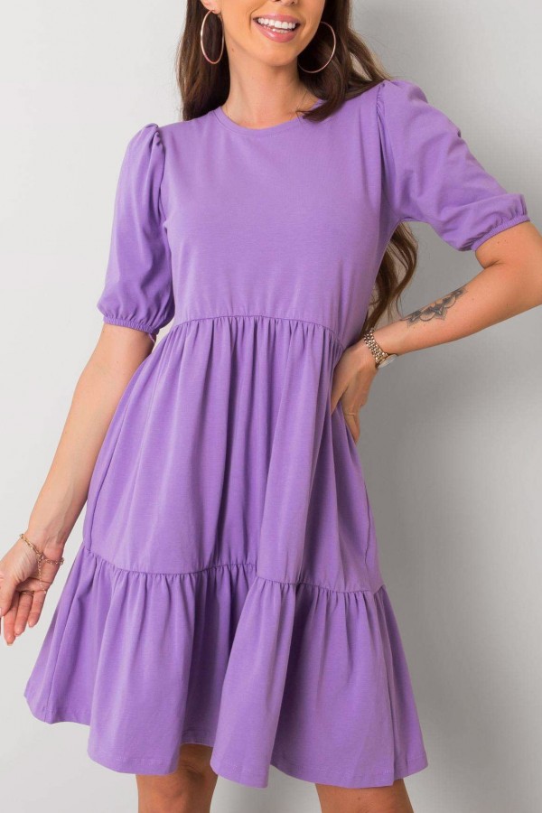 Sukienka w kolorze fioletowym z krótkim rękawem Jolie 1