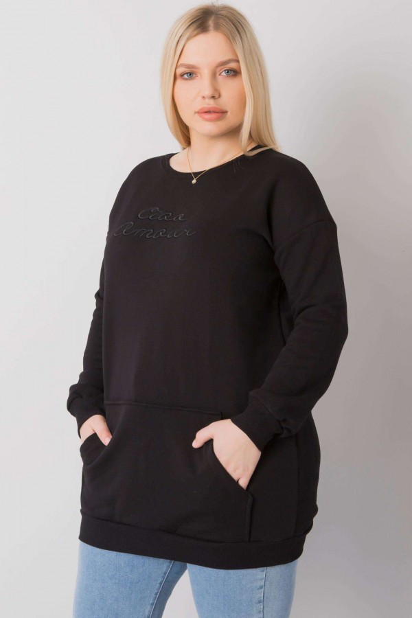 Bluza damska plus size w kolorze czarnym Josefin 2