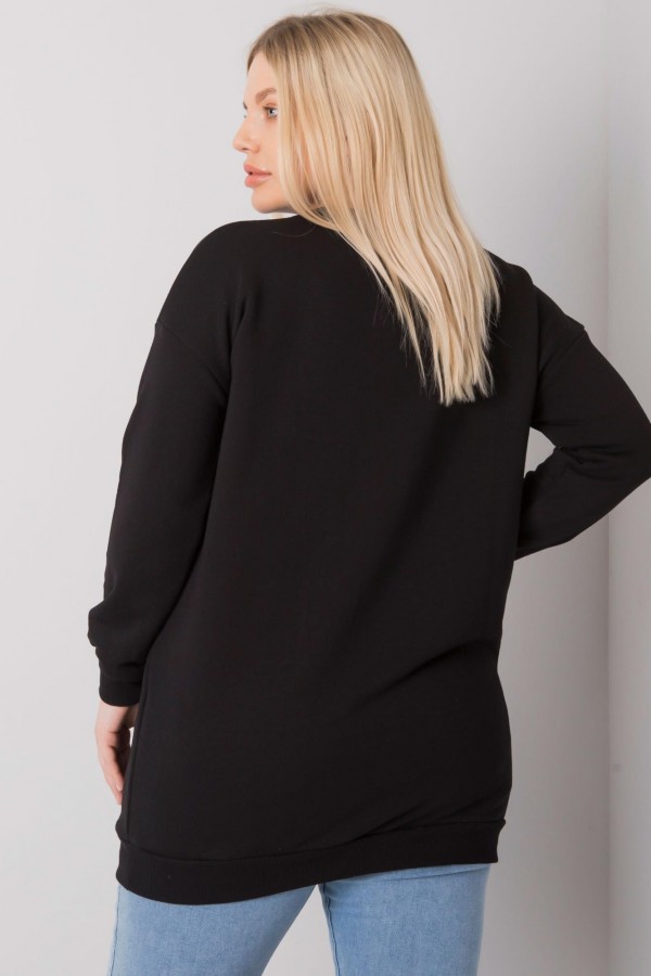 Bluza damska plus size w kolorze czarnym Josefin 4