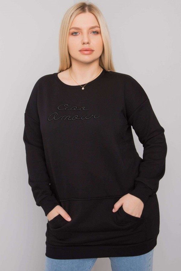 Bluza damska plus size w kolorze czarnym Josefin 3