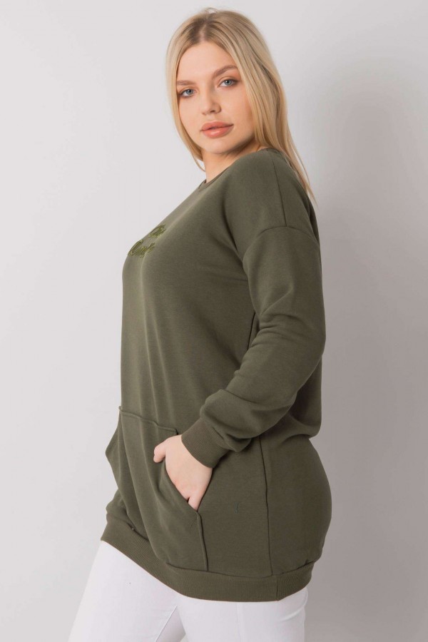 Bluza damska plus size w kolorze khaki Josefin 2