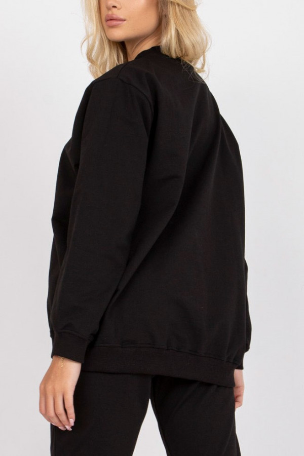 Bluza damska w kolorze czarnym oversize basic Camill