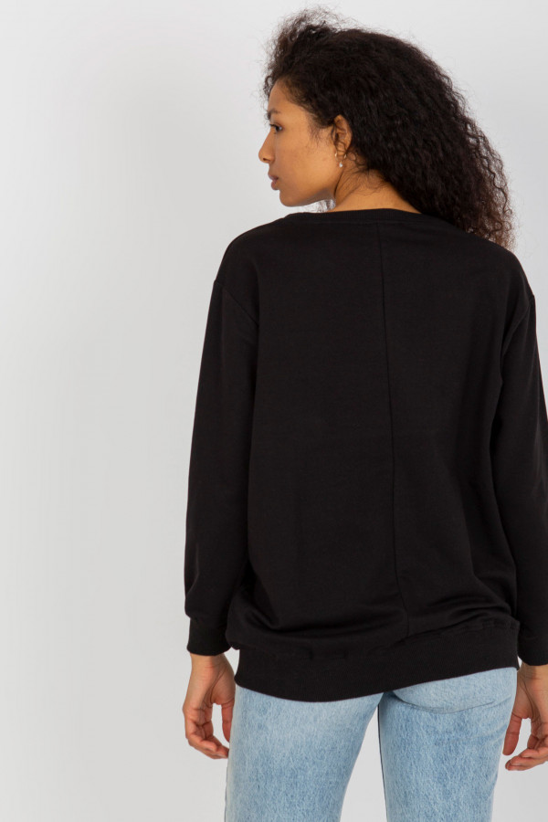 Bluza damska w kolorze czarnym oversize basic Nikky 4