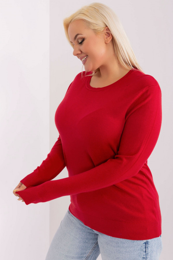 Milutka bluzka damska plus size w kolorze czerwonym Violet 3