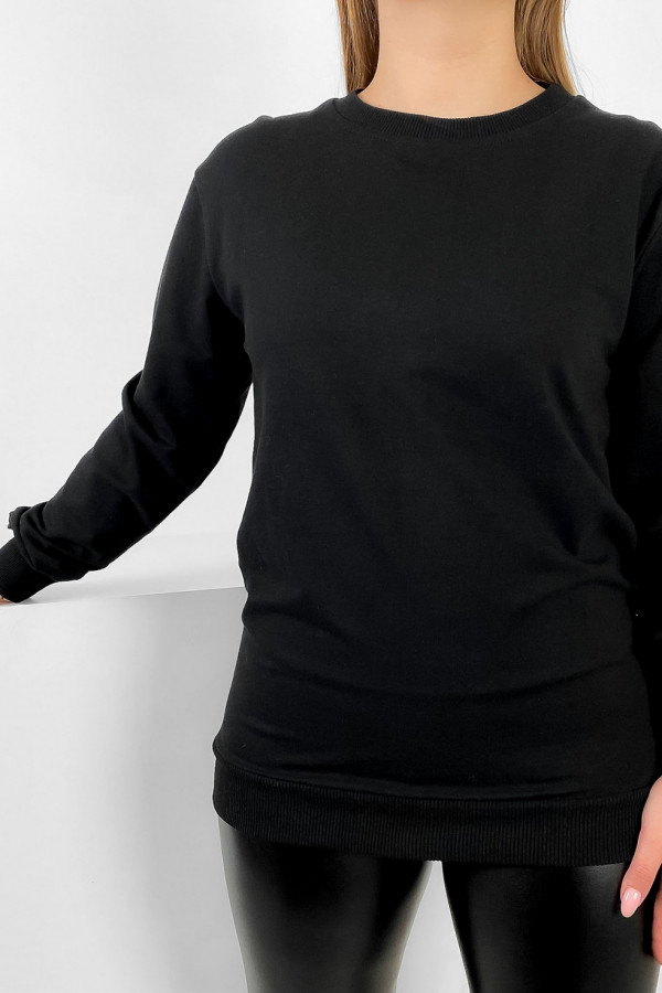 Lekka bluza dresowa bluzka damska w kolorze czarnym ściągacze Bilal 1