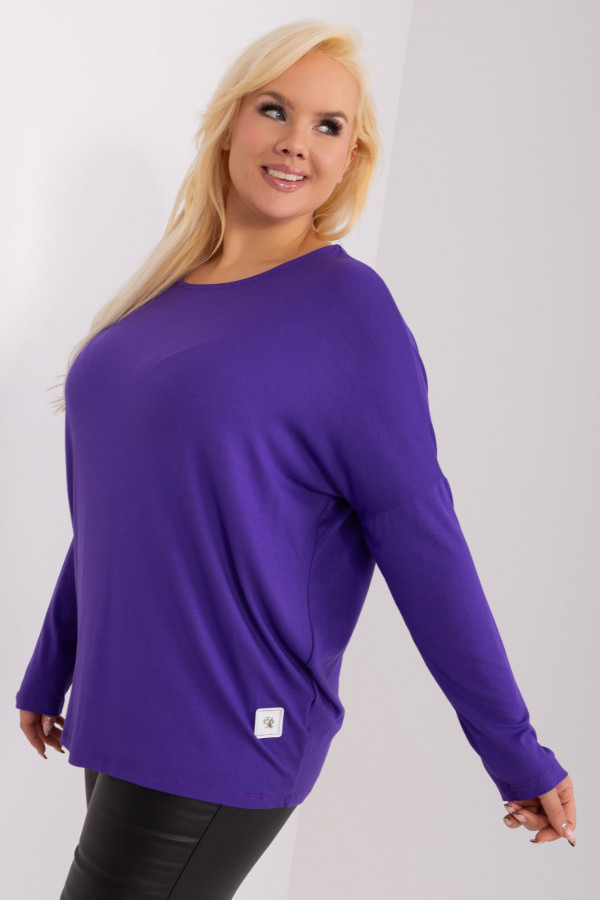 Bluzka damska plus size w kolorze fioletowym luźna oversize Rossa 6