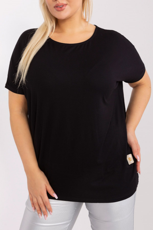 Bluzka damska plus size w kolorze czarnym luźna oversize Savage 6
