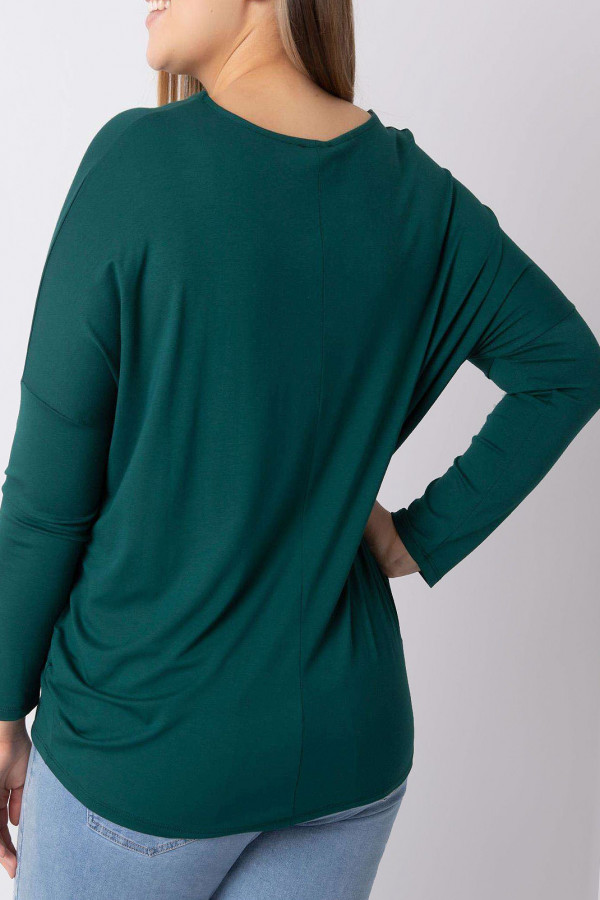 Bluzka damska plus size w kolorze zielonym luźna oversize Rossa 4