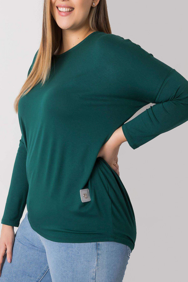 Bluzka damska plus size w kolorze zielonym luźna oversize Rossa 2