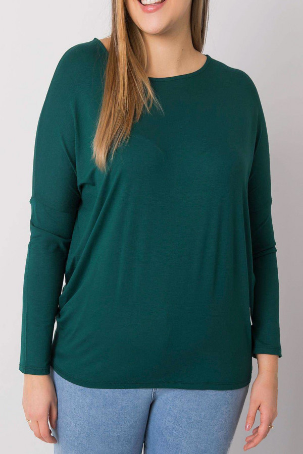 Bluzka damska plus size w kolorze zielonym luźna oversize Rossa 3