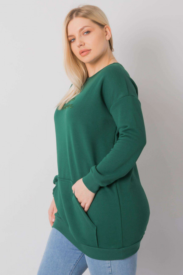 Bluza damska plus size w kolorze zielonym Josefin 4