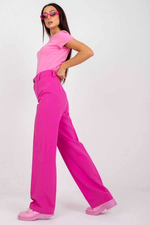 T-shirt damski w kolorze różowym klasyczny basic Vera 4