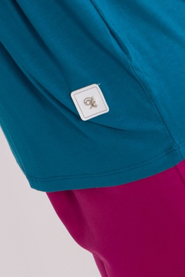 Bluzka damska plus size w kolorze morskim luźna oversize Charo 6
