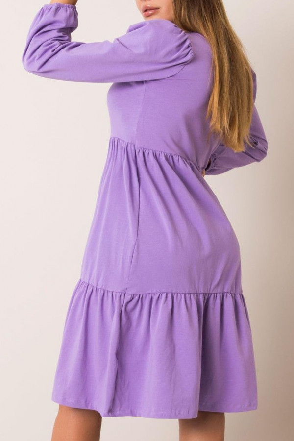 Sukienka w kolorze fioletowym z długim rękawem Jolie