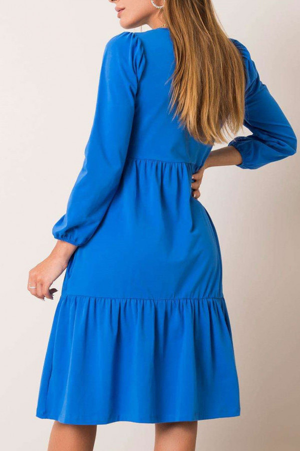 Sukienka w kolorze niebieskim z długim rękawem Jolie