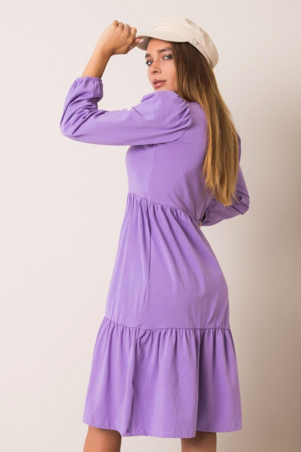 Sukienka w kolorze fioletowym z długim rękawem Jolie 4