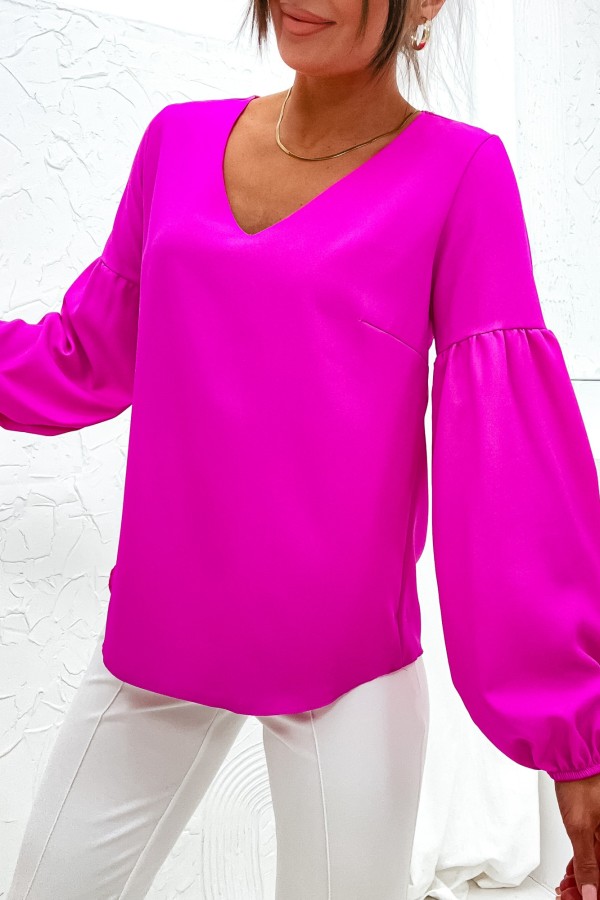 Elegancka bluzka koszulowa w kolorze fuksji Tarina 3