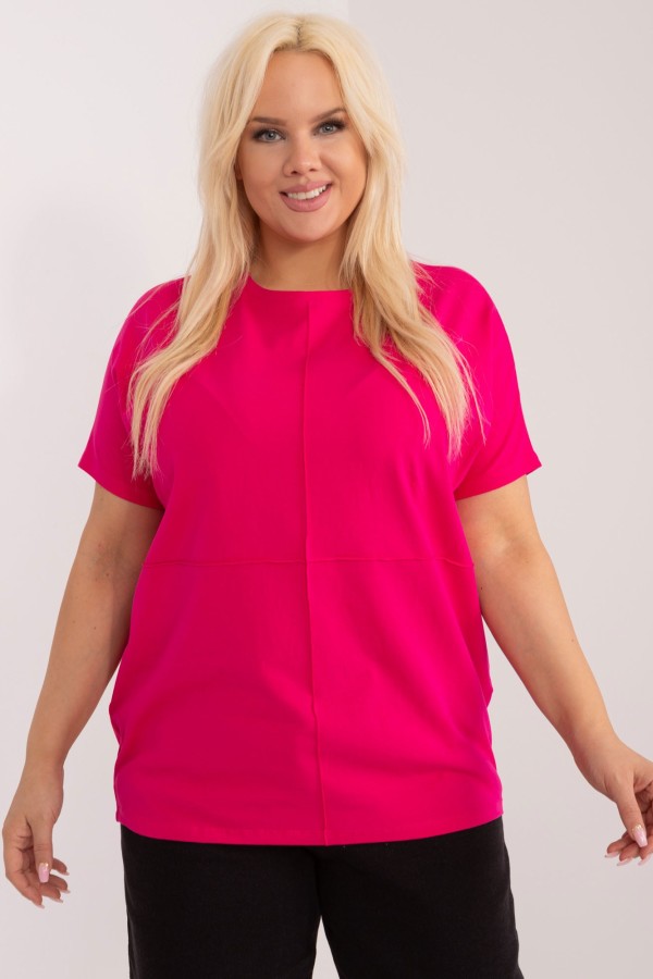 Sportowa bluzka damska plus size w kolorze fuksji Astoria